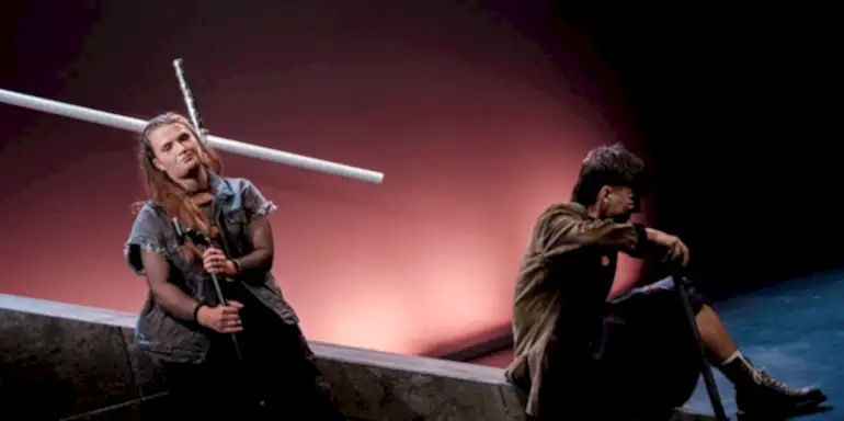 Students performing Romeo and Juliet