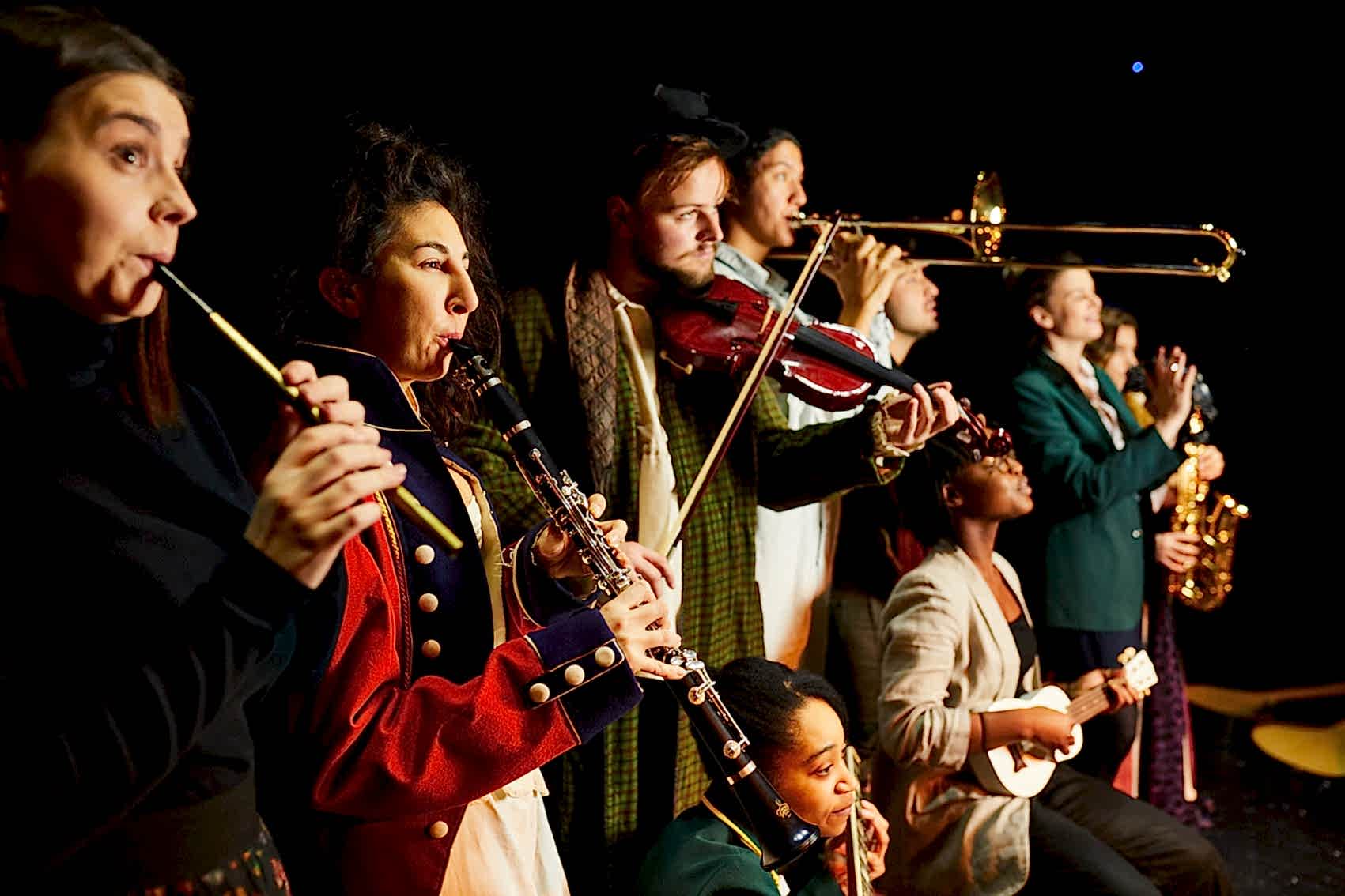 Band with instruments